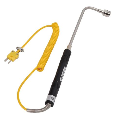 K Type Thermocouple Temperature Probe with Insulated Handle, Heat Steel Sensor for Gas and Liquid Temperature Detection (Curved Shank thermocouple) in Saudi Arabia
