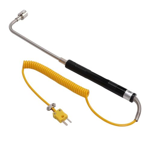 K Type Thermocouple Temperature Probe with Insulated Handle, Heat Steel Sensor for Gas and Liquid Temperature Detection (Curved Shank thermocouple) in Saudi Arabia