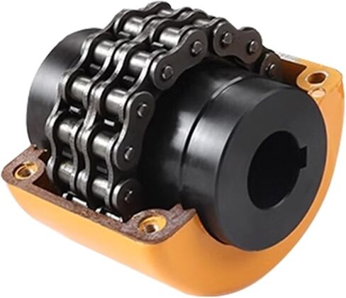 GL10020 28-110 Roller Gear Coupling Roller Chaining Coupler GL with Housing Gear 5018 Sprocket Connector High(GL10020 hole 64-64) in Kuwait