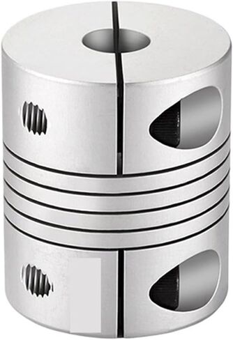 Flexible Shaft Coupling D19-L23 D1d2(5-12) D25-L25 D1d2(5-18) Aluminum Joint Clamp 10pcs(D25-L25 d1d2(5-18)) in Saudi Arabia