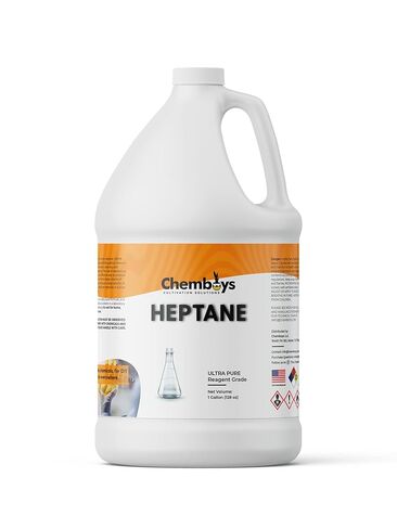 Chemboys Heptane (N-Heptane) –- High Purity Heptane Solvent for Botanical Oil Extraction - Industrial Non Polar Solvent for Cements, Ink - Made in USA - Half Gallon (64 fl oz) in Kuwait