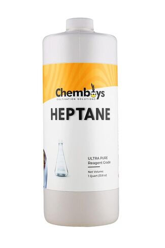 Chemboys Heptane (N-Heptane) –- High Purity Heptane Solvent for Botanical Oil Extraction - Industrial Non Polar Solvent for Cements, Ink - Made in USA - Half Gallon (64 fl oz) in Kuwait