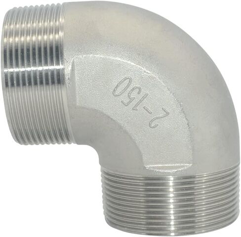 1 قطعة 1/2 "3/4" 1 "1-1/4" 1-1/2 "2" 304 الفولاذ المقاوم للصدأ ذكر الخيوط الكوع 90 درجة الكوع تركيب أنابيب المياه SS304 موصل مشترك (3/4") in Kuwait