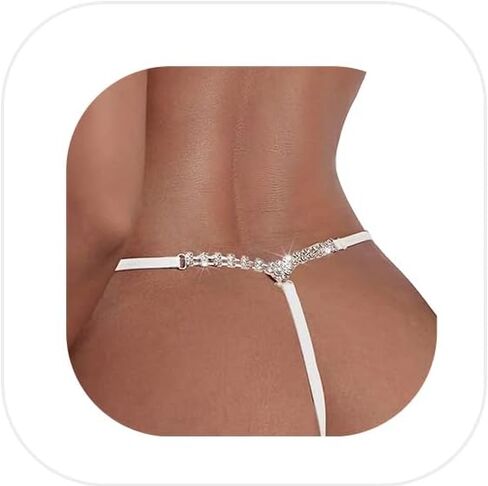 البسيطة البيكيني البسيطة راينستون سلسلة الخصر ثونغ سراويل الصيف الشاطئ الشاطئ سلسلة جسم ثونغ امتداد مهرجان راينستون مهرجان هبه in Kuwait