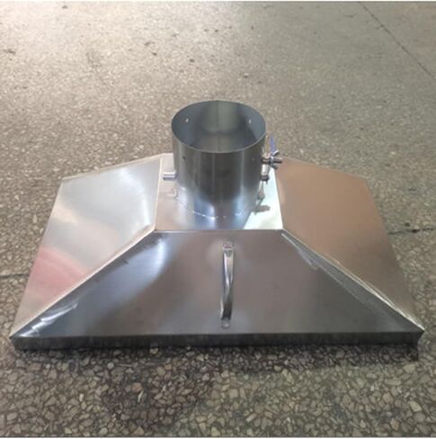High-Efficiency Stainless Steel Exhaust Hood - Industrial Smoke Collector for Welding, Industrial Equipment, Dust Control, Easy Install, Customizable(20cm/7.89in,60x40cm) in Kuwait