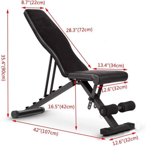 Adjustable Multifunctional Foldable Dumbbell Bench for Abdominal Fitness Workout Exercise Equipment in Saudi Arabia