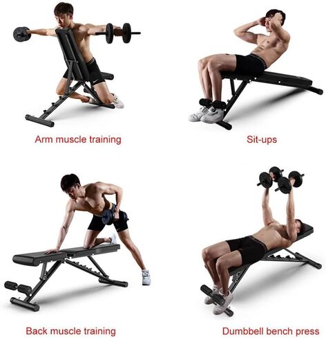 Adjustable Multifunctional Foldable Dumbbell Bench for Abdominal Fitness Workout Exercise Equipment in Saudi Arabia