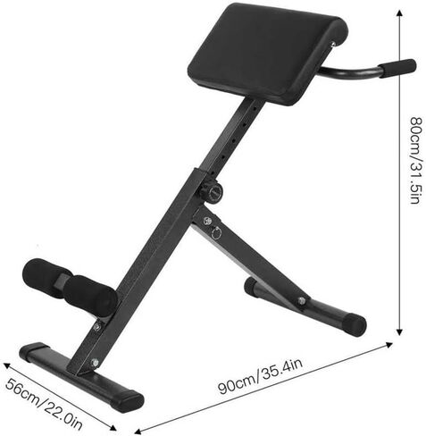 Bench Foldable Back Hyperextension Chair Multifunction Workout Adjustable in Saudi Arabia