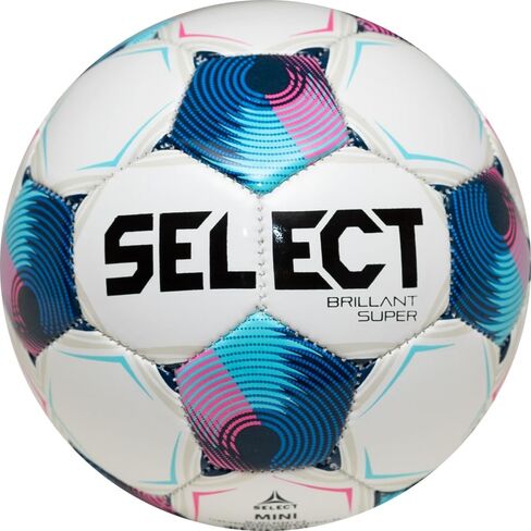 Select Brillant Super Skills Trainer Mini Soccer Ball, White/Blue/Pink V25, Size 1 in Saudi Arabia