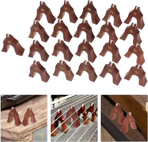 1-21 String Wooden Guzheng Bridge Kit with String Support Full Set Guzheng Replacement Parts for Enhanced Sound and Accessories in Kuwait