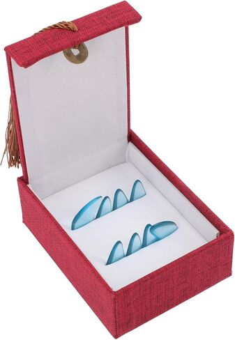 Professional Large Guzheng Guzheng Finger Picks Set Crystal Blue Nail Protectors Accessories for String Instrument Performance in Kuwait