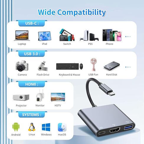 USB HUB, USB Splitter for Laptop, USB 4 Port 2.0 Expander for PC, MAC, Mac Book, Tablet, Tab,Camera, Keyboard, Mouse in Kuwait