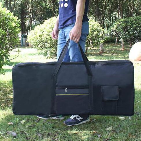 REMAGIC Piano Keyboard Bag, 61 Keys Portable Padded Keyboard Case, Electric Piano Gig Bag, Waterproof Padded Case with Handle for Music Sheet Stand, Sustain Pedals, Cables in Saudi Arabia