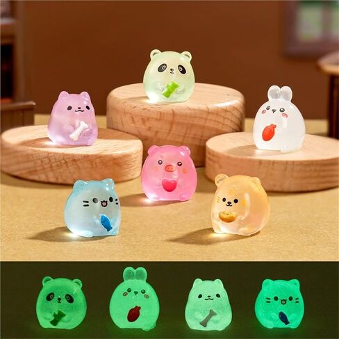 Cute Mini Creative Glowing Purple Puppy Hinge Heads Decorative Topper Set 6PCS, Home Decoration,Magnetic Hinge Head Toppers Door Hinge in Saudi Arabia