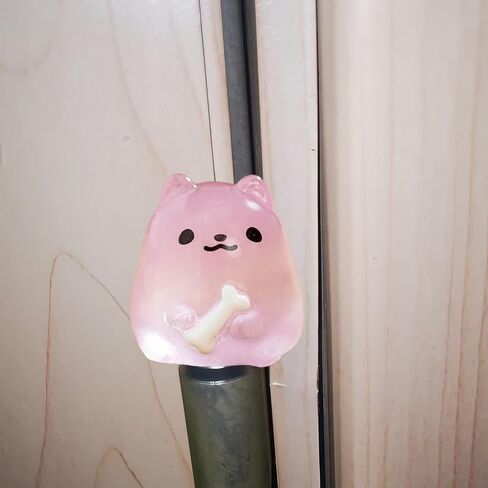 Cute Mini Creative Glowing Purple Puppy Hinge Heads Decorative Topper Set 6PCS, Home Decoration,Magnetic Hinge Head Toppers Door Hinge in Saudi Arabia