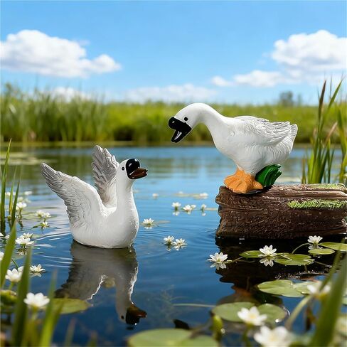 مجموعة علوية مزخرفة برؤوس مفصلات مكونة من 4 قطع، ديكور منزلي، مفصلات باب رأس مفصلية مغناطيسية، أجنحة صغيرة إبداعية لطيفة، إوزة رمادية كبيرة in Saudi Arabia