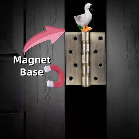 Hinge Heads Decorative Topper Set 4PCS, Home Decoration,Magnetic Hinge Head Toppers Door Hinge, Cute Mini Creative Lowering Its Head, Big Grey Goose in Saudi Arabia