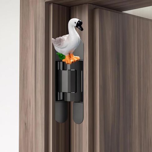 Hinge Heads Decorative Topper Set 4PCS, Home Decoration,Magnetic Hinge Head Toppers Door Hinge, Cute Mini Creative Lowering Its Head, Big Grey Goose in Saudi Arabia