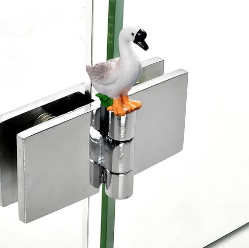 Hinge Heads Decorative Topper Set 4PCS, Home Decoration,Magnetic Hinge Head Toppers Door Hinge, Cute Mini Creative Lowering Its Head, Big Grey Goose in Saudi Arabia