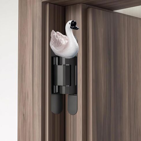 Hinge Heads Decorative Topper Set 4PCS, Home Decoration,Magnetic Hinge Head Toppers Door Hinge, Cute Mini Creative Sitting Big Grey Goose in Saudi Arabia