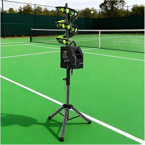 Tennis Ball Machine,Pitching Machine, Automatic Tennis Ball Serve/Pitch/Thrower Machine Adjustable Height and Incline Intelligent Launcher in Saudi Arabia