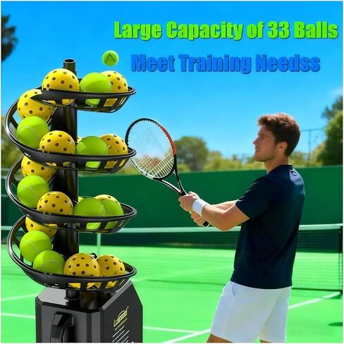 Tennis Ball Machine,Pitching Machine, Automatic Tennis Ball Serve/Pitch/Thrower Machine Adjustable Height and Incline Intelligent Launcher in Saudi Arabia