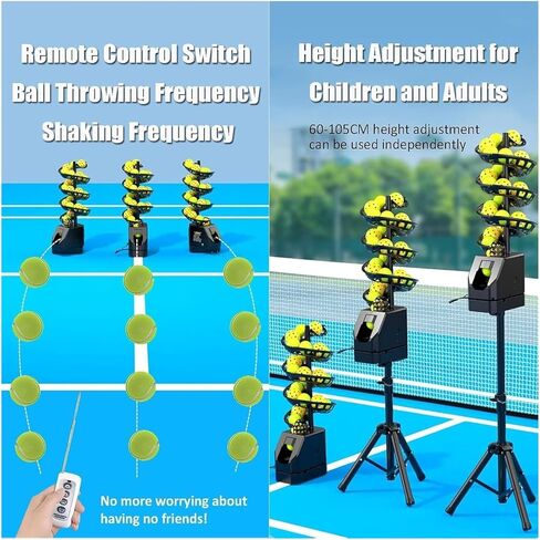 Tennis Ball Machine,Pitching Machine, Automatic Tennis Ball Serve/Pitch/Thrower Machine Adjustable Height and Incline Intelligent Launcher in Saudi Arabia