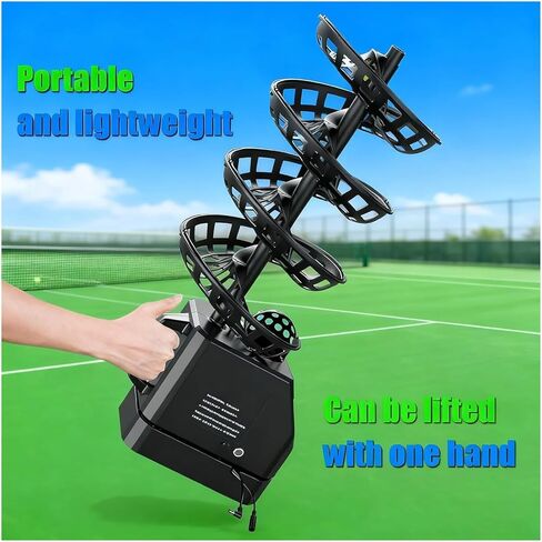 Tennis Ball Machine,Pitching Machine, Automatic Tennis Ball Serve/Pitch/Thrower Machine Adjustable Height and Incline Intelligent Launcher in Saudi Arabia