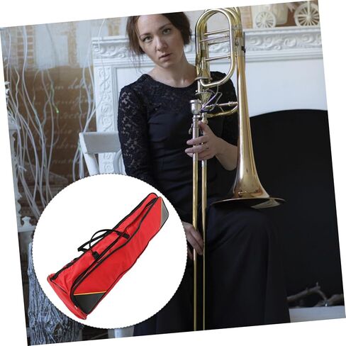 Toyvian Portable Oxford Cloth Trombone Bag with Thick Padded Cotton Protective Soft Case for Tenor Trombone Double Shoulder Design for Safe Transport and Travel in Saudi Arabia