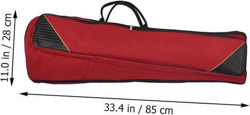 Portable Trombone Storage Bag Oxford Cloth with Thick Cotton Padding Double Shoulder Straps Protective Carrying Case for Musical Instruments and Accessories in Saudi Arabia