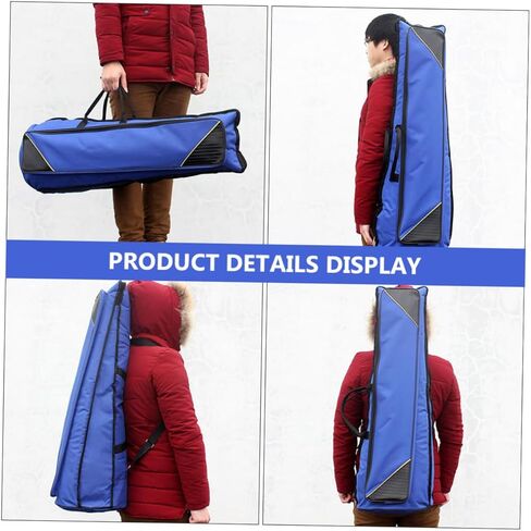 Totority Oxford Cloth Trombone Bag Thickened Portable Storage Case for Musical Instruments Blue Padded Carrying Bag for Travel and Protection in Saudi Arabia