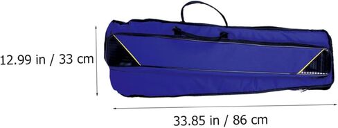 Totority Oxford Cloth Trombone Bag Thickened Portable Storage Case for Musical Instruments Blue Padded Carrying Bag for Travel and Protection in Saudi Arabia