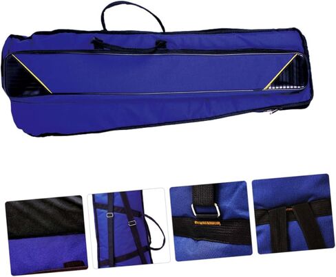 Totority Oxford Cloth Trombone Bag Thickened Portable Storage Case for Musical Instruments Blue Padded Carrying Bag for Travel and Protection in Saudi Arabia