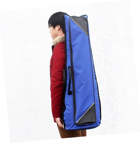 Totority Oxford Cloth Trombone Bag Thickened Portable Storage Case for Musical Instruments Blue Padded Carrying Bag for Travel and Protection in Saudi Arabia