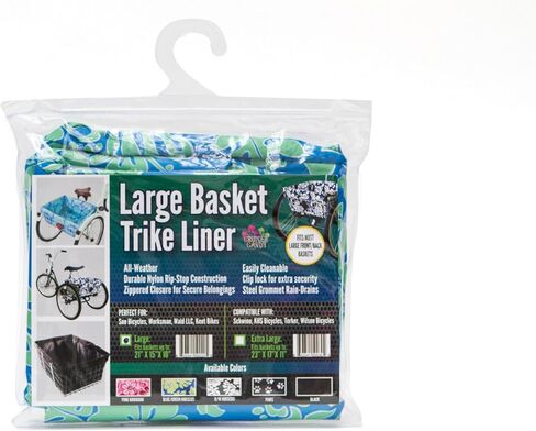 Adult Trike Bicycle Basket Liner, Large Bike Basket Liner, Extra Large Trike Only Rear Basket Liner in Saudi Arabia
