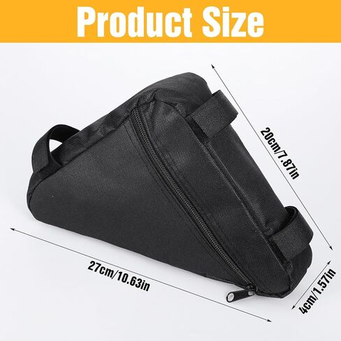 Triangle Bike Frame Bag, Lightweight Bike Storage Bag, Waterproof Bicycle Storage Pouches for Adult Cycling Mountain Road Bikes Keeping Phone, Wallet, Keys, Tools, Accessories in Saudi Arabia