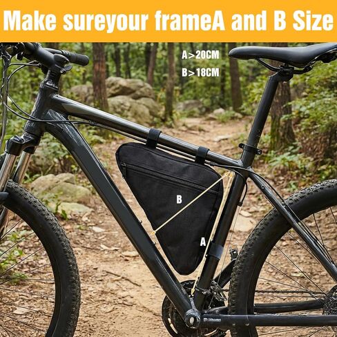 Triangle Bike Frame Bag, Lightweight Bike Storage Bag, Waterproof Bicycle Storage Pouches for Adult Cycling Mountain Road Bikes Keeping Phone, Wallet, Keys, Tools, Accessories in Saudi Arabia