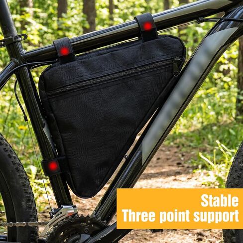 Triangle Bike Frame Bag, Lightweight Bike Storage Bag, Waterproof Bicycle Storage Pouches for Adult Cycling Mountain Road Bikes Keeping Phone, Wallet, Keys, Tools, Accessories in Saudi Arabia