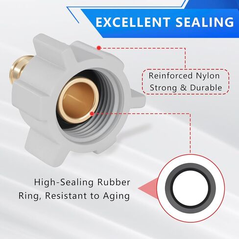 محول دوار 1/2 بوصة Pex x 1/2 بوصة أنثى NPT تركيب تجعيد نحاسي بدون الرصاص، متوافق مع PEX-B، 4 عبوات in Kuwait