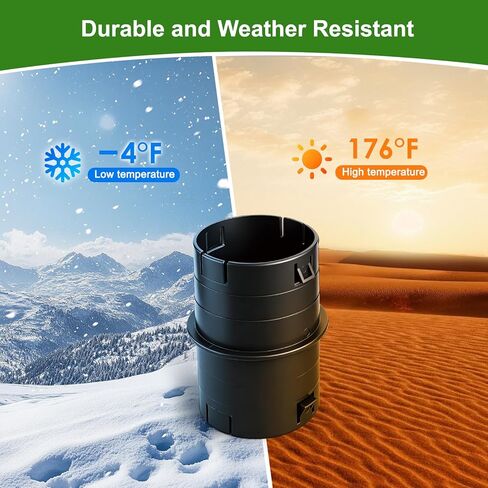 موصل أنابيب عالمي مقاس 4 بوصات، مموج إلى محول أنابيب PVC، وصلة تصريف في الفناء لتفريغ مضخة الحوض وملحقات ماسورة التصريف، تناسب الأنابيب المموجة مقاس 4 بوصات SCH 40 و4 بوصات SDR 35 و4 بوصات - أسود in Kuwait