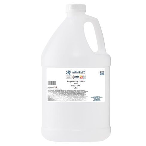 Lab Alley Ethylene Glycol Lab Grade, Great for Antifreeze and Laboratory Applications - 1 Gallon in Kuwait