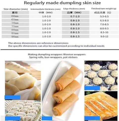 Electric Dumpling Wrapper Maker, Multifunctional Automatic Dough Processing Tool for Homemade Dumplings, Wonton, and Ravioli, 40pcs/min Efficiency Dumplingskinmold in Kuwait