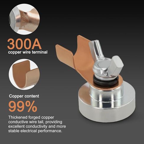 Welding Magnetic Grounding Clamp, Welding Support Ground Clamp Tools, Strong Large Suction Magnet Head, Welder Copper Tail Ground Connection Welding Accessories (1) in Kuwait