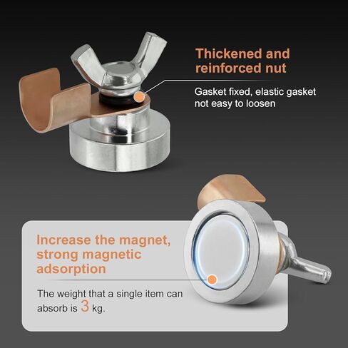 Welding Magnetic Grounding Clamp, Welding Support Ground Clamp Tools, Strong Large Suction Magnet Head, Welder Copper Tail Ground Connection Welding Accessories (1) in Kuwait