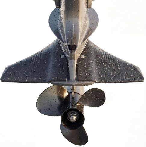 1 Set Boat Hydrofoil Stabilizer for Marine Outboard and Sterndrive Motors with Dorsal Fin Style and Nylon Black Compatible with Mainstream Engine Brands in Kuwait