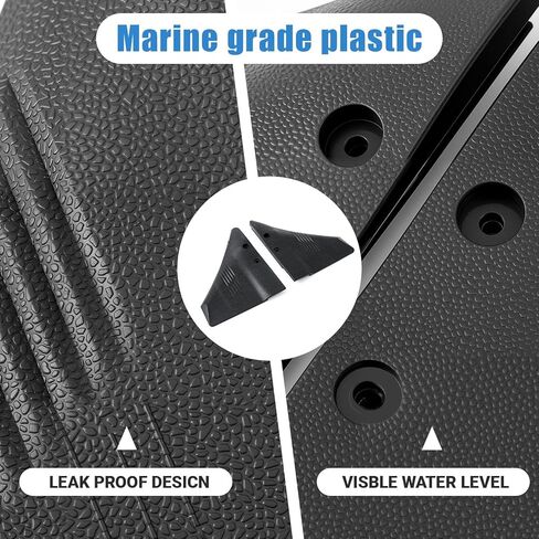 1 Set Boat Hydrofoil Stabilizer for Marine Outboard and Sterndrive Motors with Dorsal Fin Style and Nylon Black Compatible with Mainstream Engine Brands in Kuwait