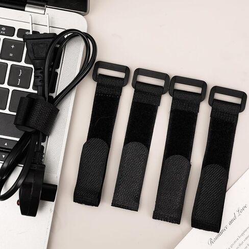 10pcs Nylon Reusable Tie Downs Self Gripping Hook Loop Ties Adjustable Fastener Outdoors Luggage Straps Office Utility Tools (20x600mm) in Saudi Arabia