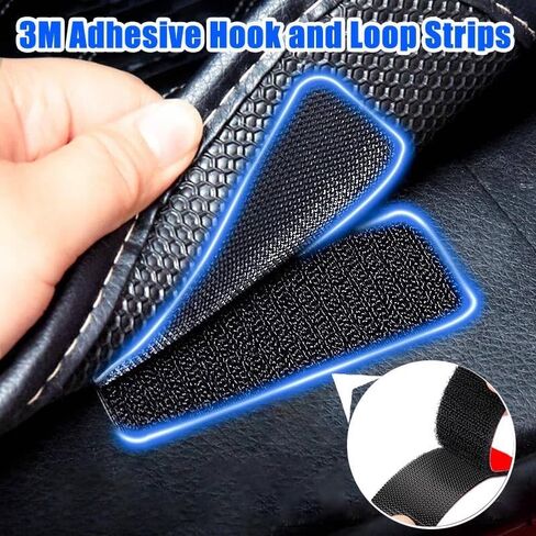 16 Pairs Adhesive Hook and Loop Strips Heavy Duty, Strong Back Adhesive Double Sided Hook Loop Tape, for Car Floor Mats, Outdoor or Indoor Use (Round 2'') in Kuwait