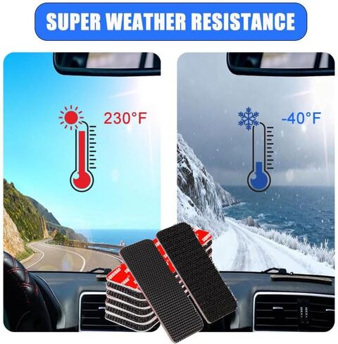 16 Pairs Adhesive Hook and Loop Strips Heavy Duty, Strong Back Adhesive Double Sided Hook Loop Tape, for Car Floor Mats, Outdoor or Indoor Use (Round 2'') in Kuwait