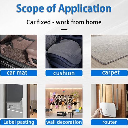 16 Pairs Adhesive Hook and Loop Strips Heavy Duty, Strong Back Adhesive Double Sided Hook Loop Tape, for Car Floor Mats, Outdoor or Indoor Use (Round 2'') in Kuwait